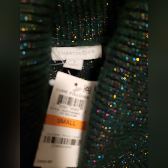 Charter Club, S, Green Metallic - Picture 4 of 5